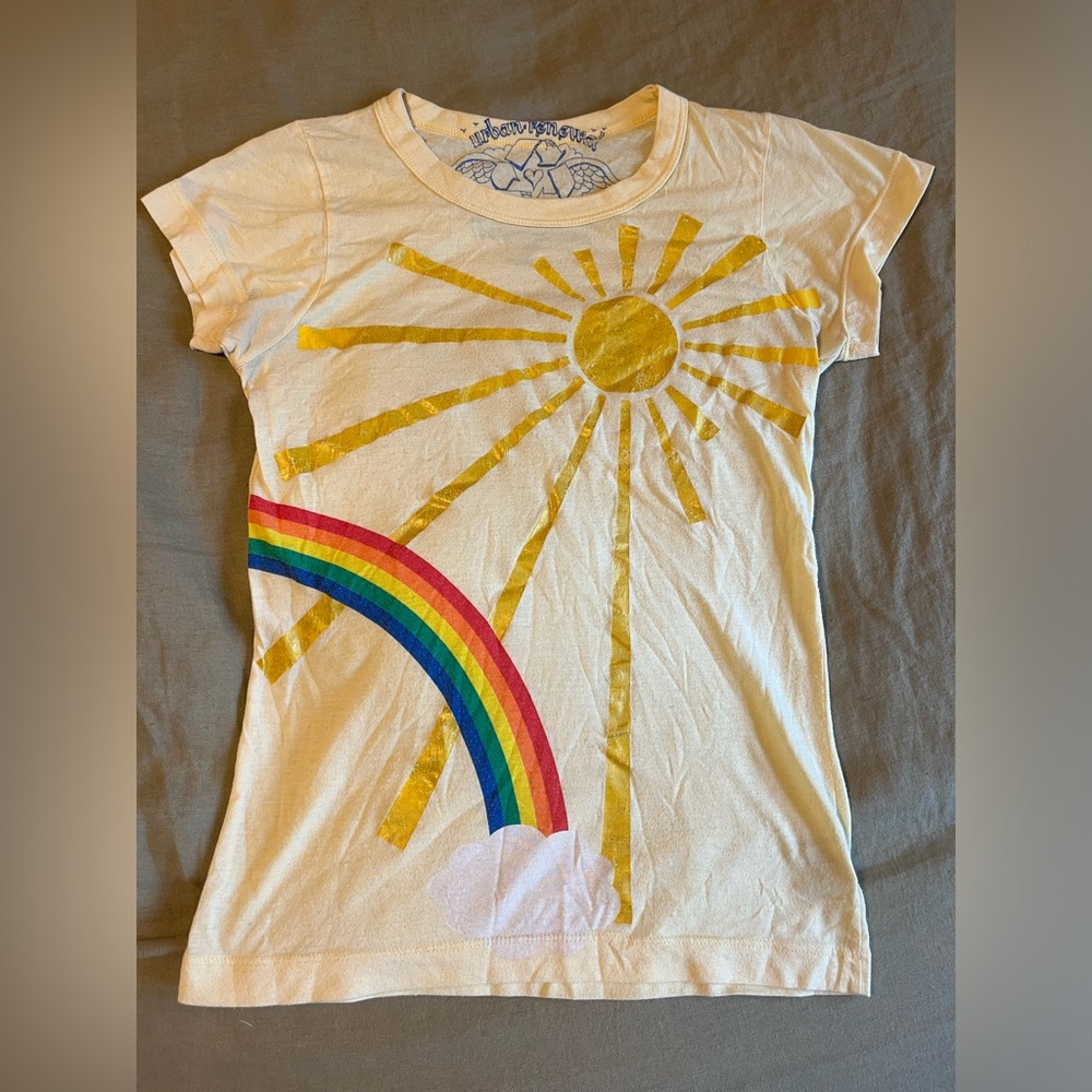GUC RARE Foiled Sun & Rainbow Tee from Urban Outfitters - Medium
